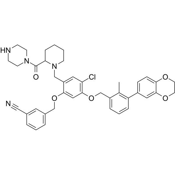 BMS-1166-N-piperidin-CO-N-piperazin Št. CAS: 2447066-14-8